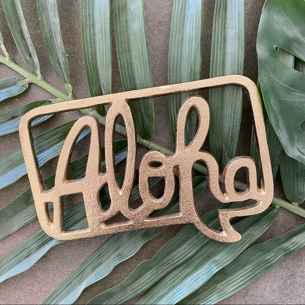 Aloha Sign - Gold